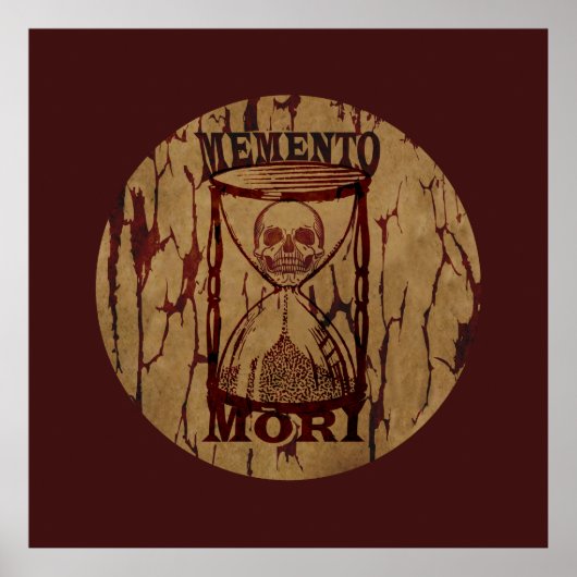 memento mori hourglass poster (Voorkant)