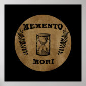 memento mori hourglass poster (Voorkant)