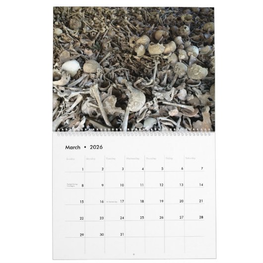Memento Mori Human Botten Kalender (Mar 2026)