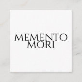 Memento Mori Informatiekaartje (Voorkant)