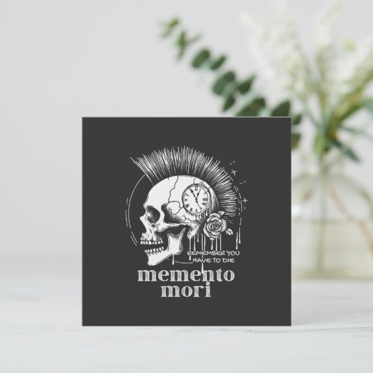 Memento Mori Kaart (Staand voorkant)