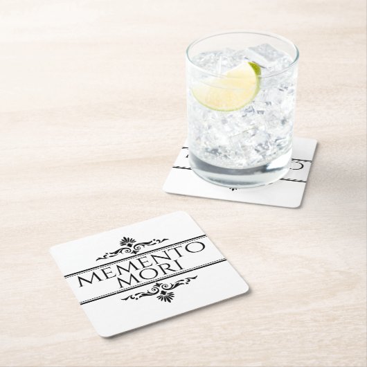 Memento Mori Kartonnen Onderzetters (Insitu)