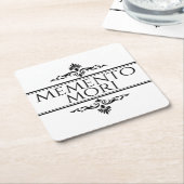Memento Mori Kartonnen Onderzetters (Schuin)