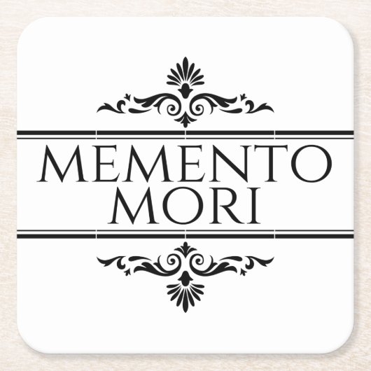 Memento Mori Kartonnen Onderzetters (Voorkant)
