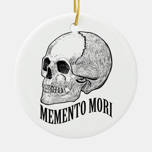 Memento mori keramisch ornament (Voorkant)