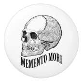 Memento mori keramische knop (Voorkant)