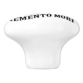 Memento mori keramische knop (Zijkant)