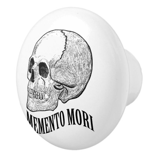 Memento mori keramische knop (Rechts)