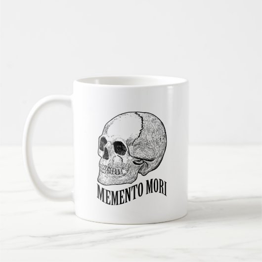 Memento mori koffiemok (Links)