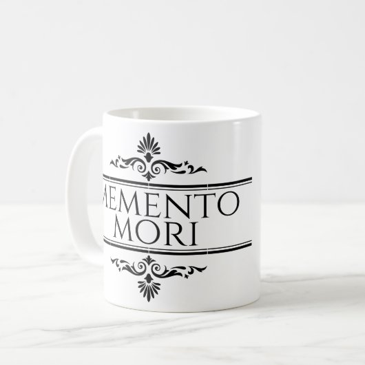 Memento Mori Koffiemok (Voorkant links)