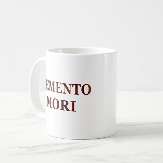 Memento mori koffiemok (Voorkant links)