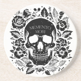 Memento Mori - Latijn Zandsteen Onderzetter