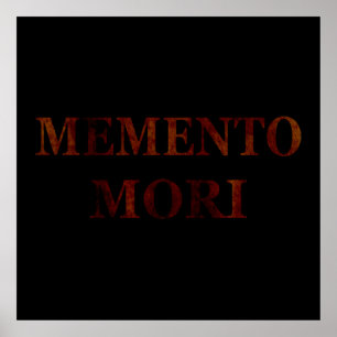 memento mori , latijns zin poster
