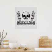 memento mori Latijnse spreuken Poster (Keuken)