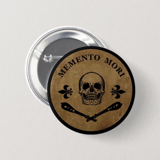 memento mori Latijnse spreuken Ronde Button 5,7 Cm (Voorkant /achterkant)