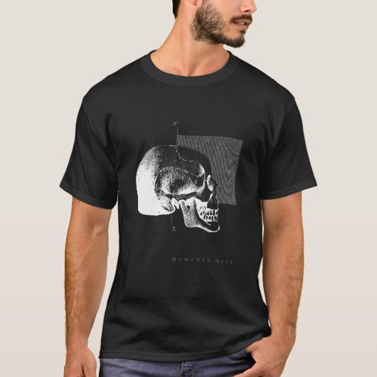 Memento Mori Latijnse wijsheid voor herstel T-shirt (Voorkant)