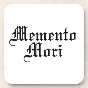 Memento Mori - Latijnse zin Bier Onderzetter