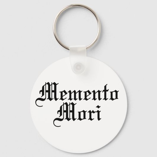 Memento Mori - Latijnse zin Sleutelhanger (Voorkant)