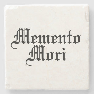 Memento Mori - Latijnse zin Stenen Onderzetter