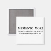 Memento mori magneet (Voorkant / Achterkant)