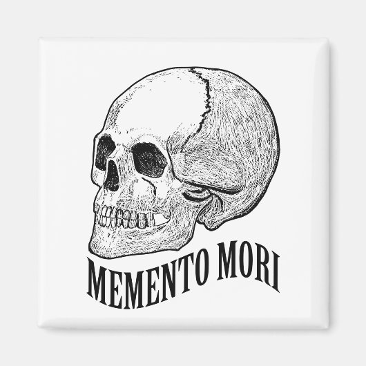 Memento mori magneet (Voorkant)
