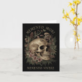 Memento Mori Memento Vivere _ Filosofie & amp; Lat Kaart (Gele Bloem)