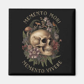 Memento Mori Memento Vivere _ Filosofie & amp; Lat Magneet (Voorkant)