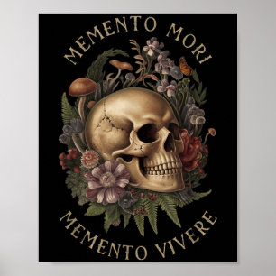 Memento Mori Memento Vivere _ Filosofie & amp; Lat Poster