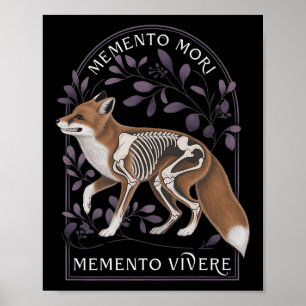Memento Mori Memento Vivere _ Filosofie & amp; Lat Poster
