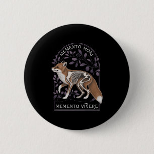 Memento Mori Memento Vivere _ Filosofie & amp; Lat Ronde Button 5,7 Cm