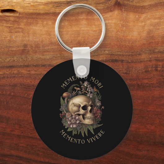 Memento Mori Memento Vivere _ Filosofie & amp; Lat Sleutelhanger (Voorkant)