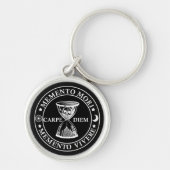 Memento mori memento vivere sleutelhanger (Voorkant)