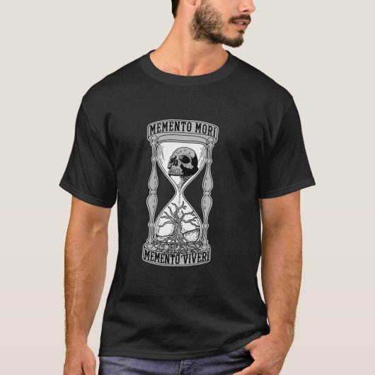 Memento Mori Memento Vivere T-Shirt met lange mouw (Voorkant)