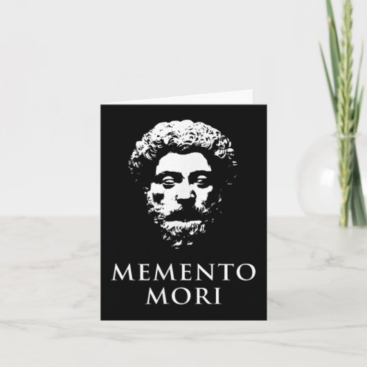 Memento Mori met Marcus Aurelius Head Kaart (Voorkant)