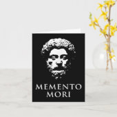Memento Mori met Marcus Aurelius Head Kaart (Gele Bloem)