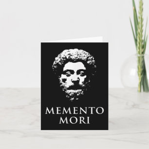 Memento Mori met Marcus Aurelius Head Kaart