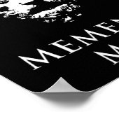 Memento Mori met Marcus Aurelius Head Poster (Hoek)