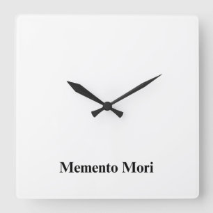 Memento Mori Minimalistische Wandklok