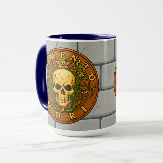 Memento Mori Mug by Phil Elmore Mok (Voorkant links)