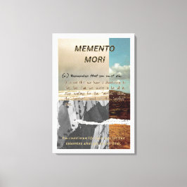 Memento Mori opgerekt canvasprint Canvas Afdruk