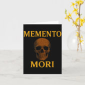 Memento Mori Philosophy Stoicism Quote  Kaart (Gele Bloem)