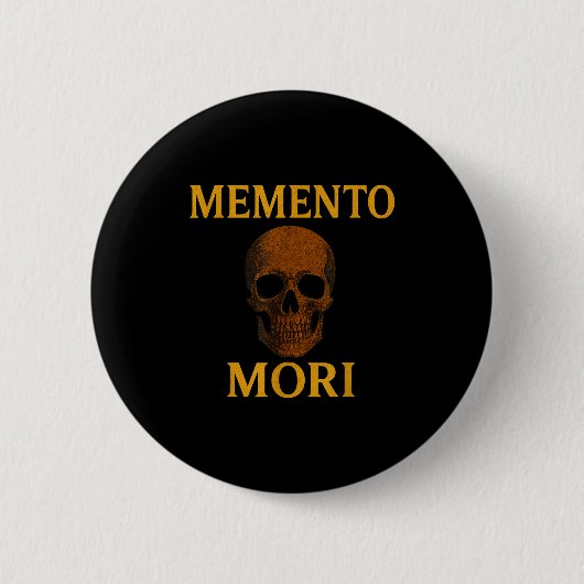 Memento Mori Philosophy Stoicism Quote Ronde Button 5,7 Cm (Voorkant)