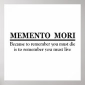 Memento mori poster (Voorkant)