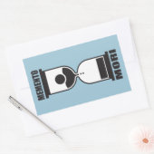 Memento Mori Rechthoekige Sticker (Envelop)