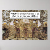 Memento Mori - Rome Bone Church Poster (Voorkant)