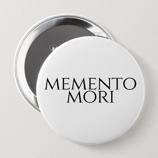 Memento Mori Ronde Button 4,0 Cm (Voorkant /achterkant)