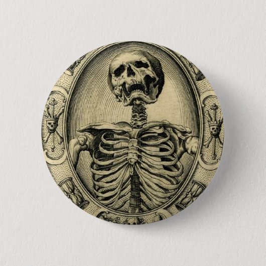 Memento Mori Ronde Button 5,7 Cm (Voorkant)