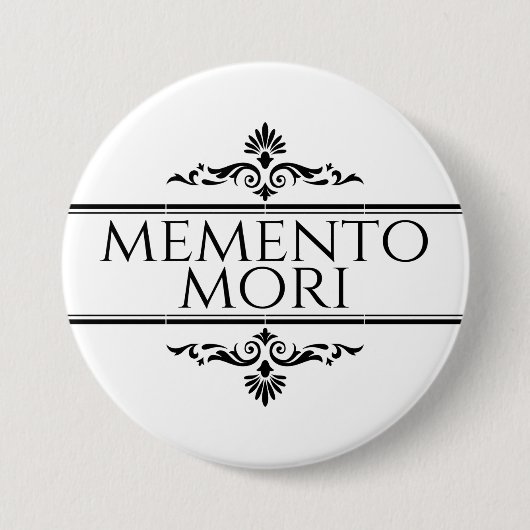 Memento Mori Ronde Button 7,6 Cm (Voorkant)