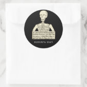 Memento Mori Ronde Sticker (Tas)