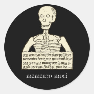 Memento Mori Ronde Sticker